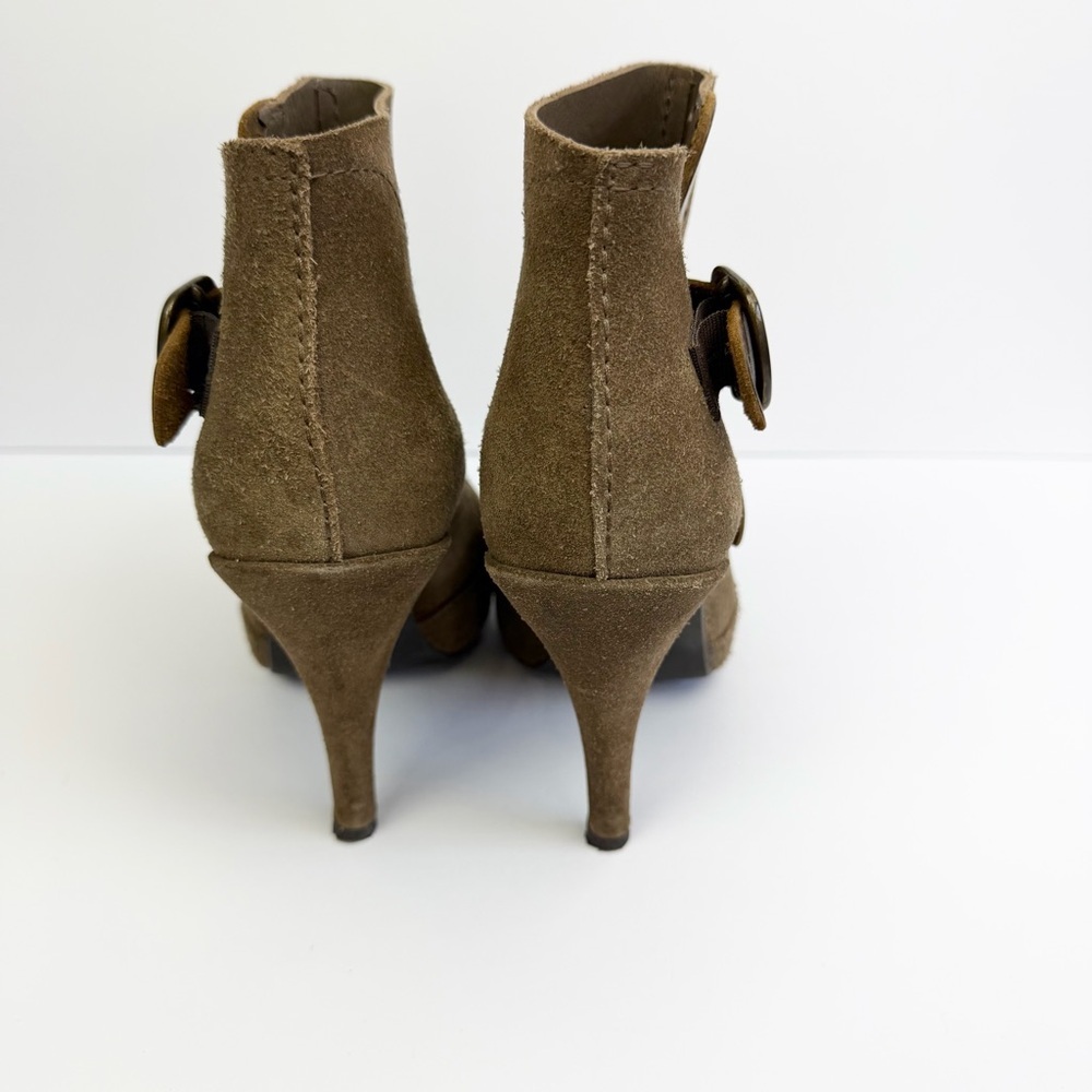 Pedro Garcia Charmy Ankle Boots Booties Suede Leather Platform Size 37.5 US 7.5 - Picture 5 of 14